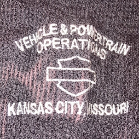 Harley Davidson Motorcycles Waffle Knit Long Sleeve Fitted Top Brown M /L - Picture 6 of 7